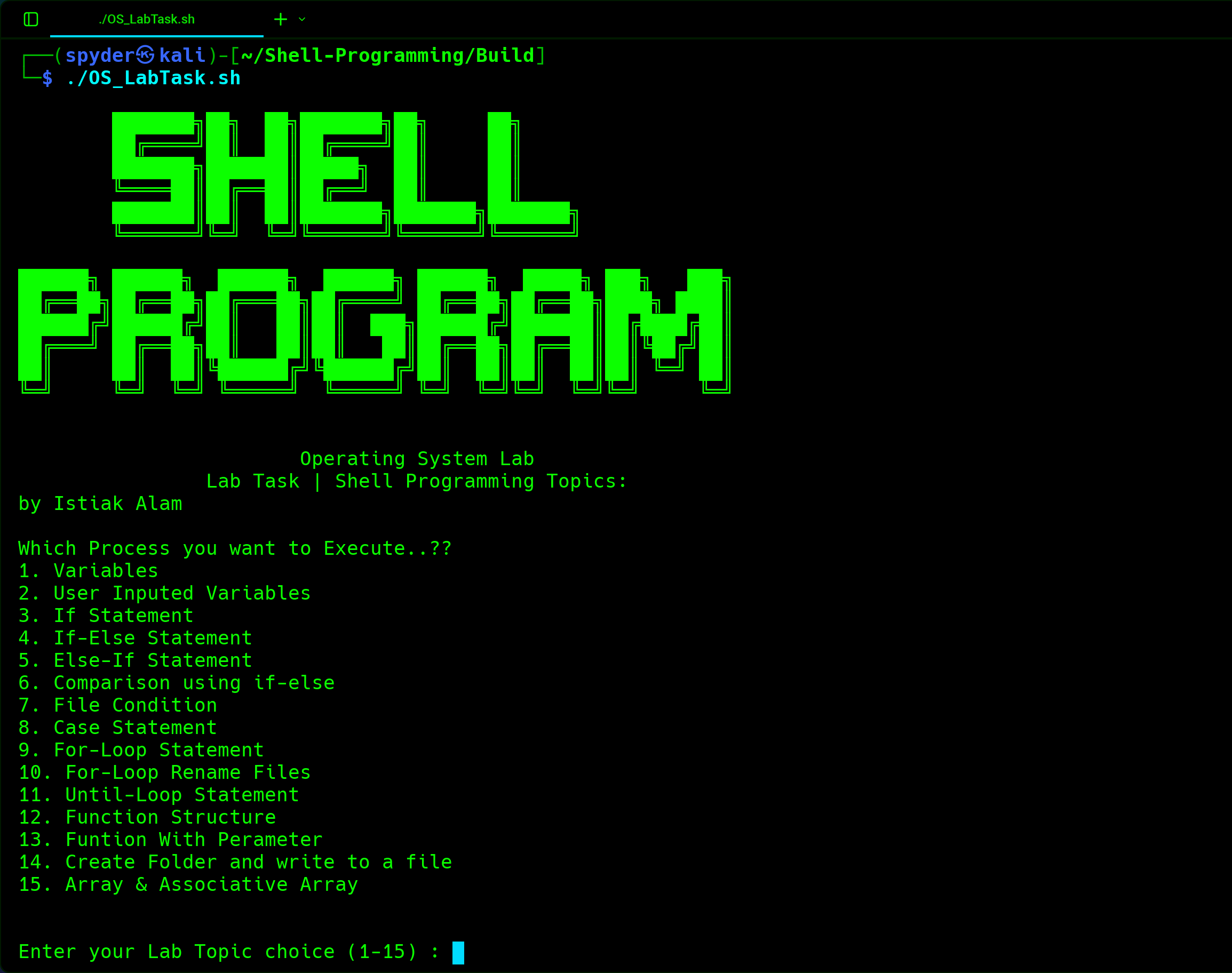 Shell Programming